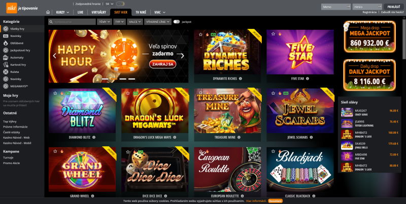 Niké SK online casino