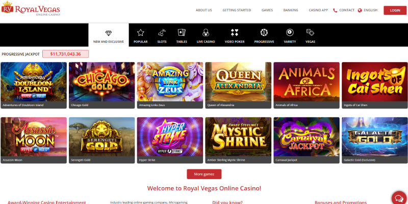 Royal Vegas Casino online